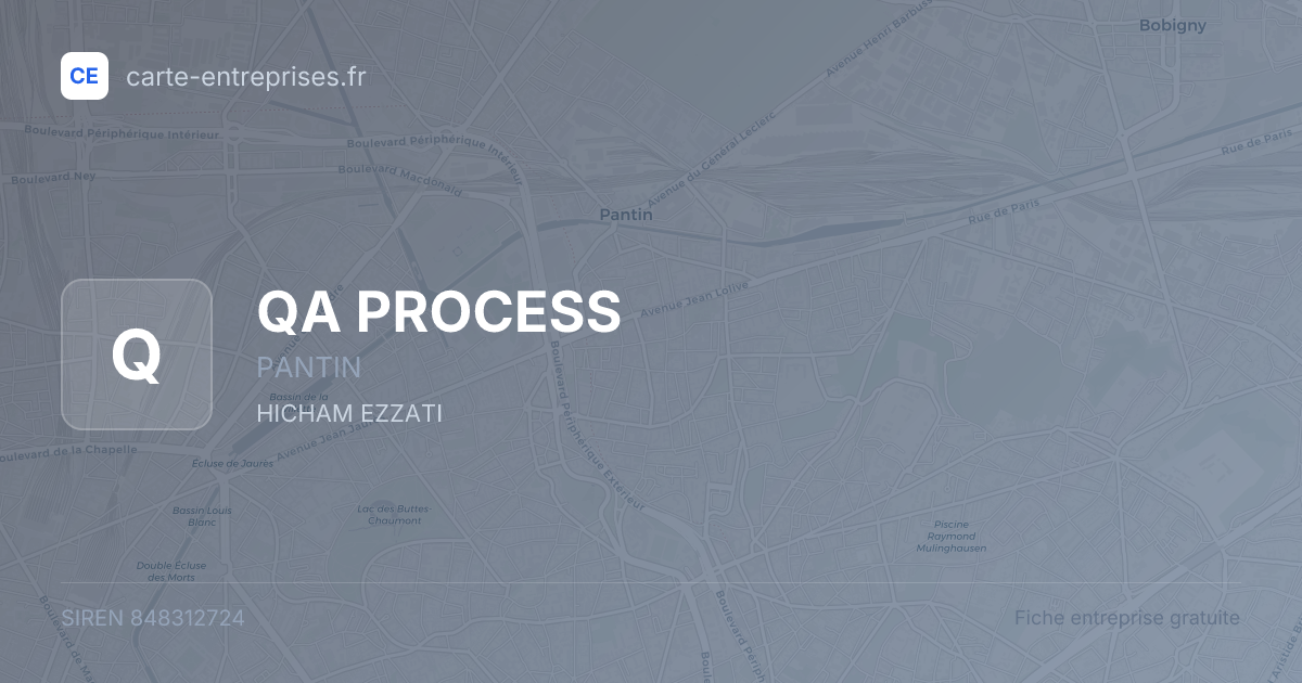 QA PROCESS — 848312724 — fiche entreprise