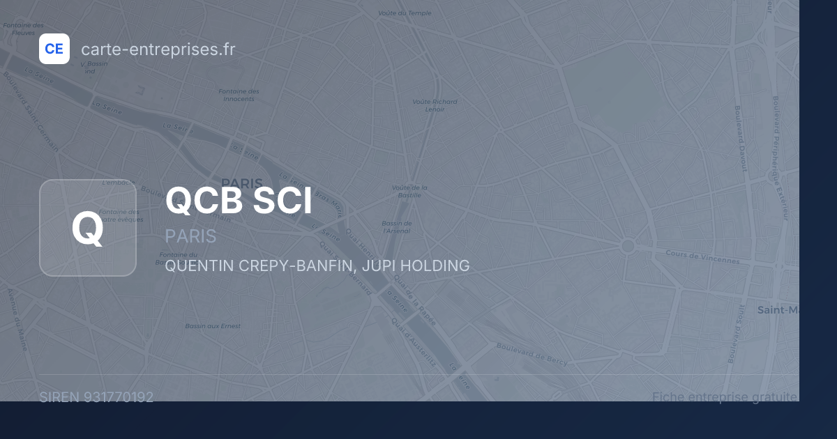 QCB SCI — 931770192 — fiche entreprise