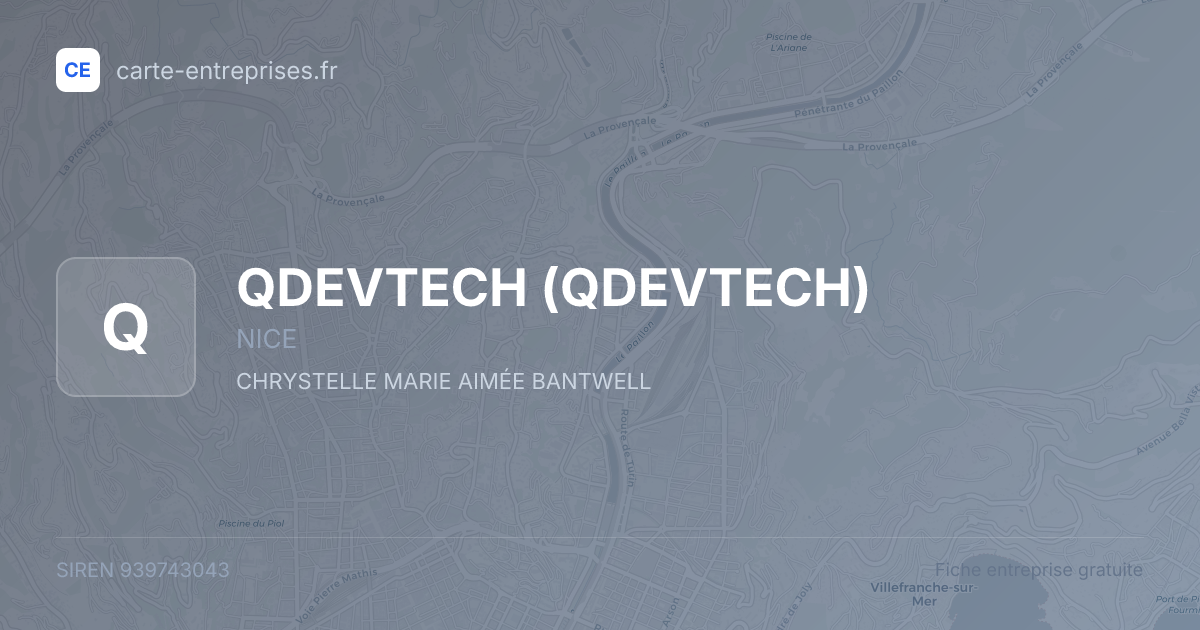 QDEVTECH — 939743043 — fiche entreprise