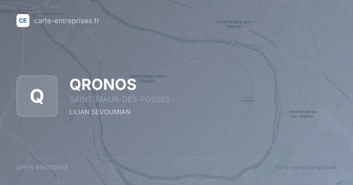 QRONOS — 892338989 — fiche entreprise