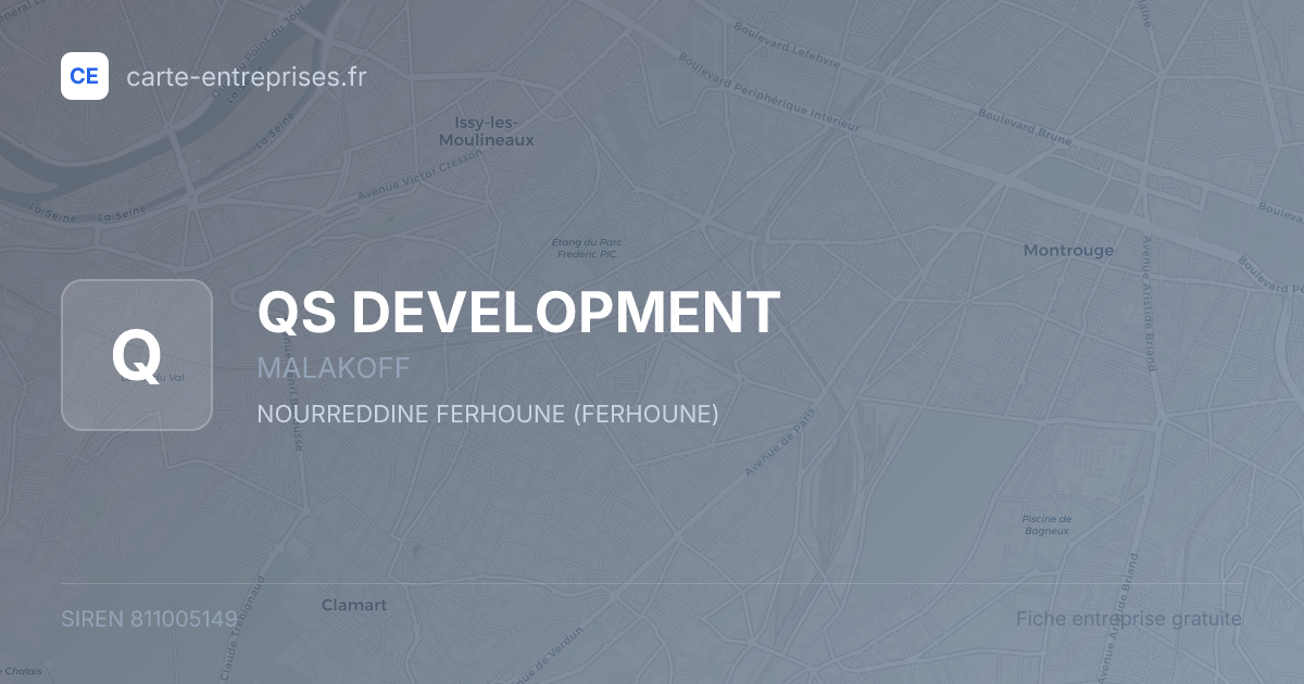 QS DEVELOPMENT — 811005149 — fiche entreprise