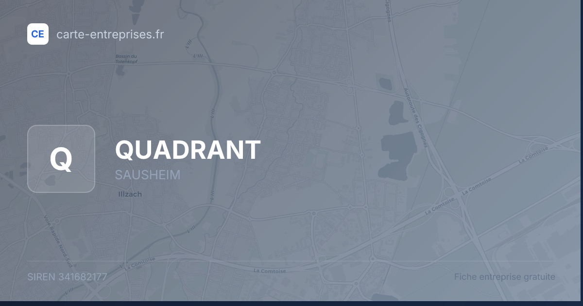 QUADRANT — 341682177 — fiche entreprise