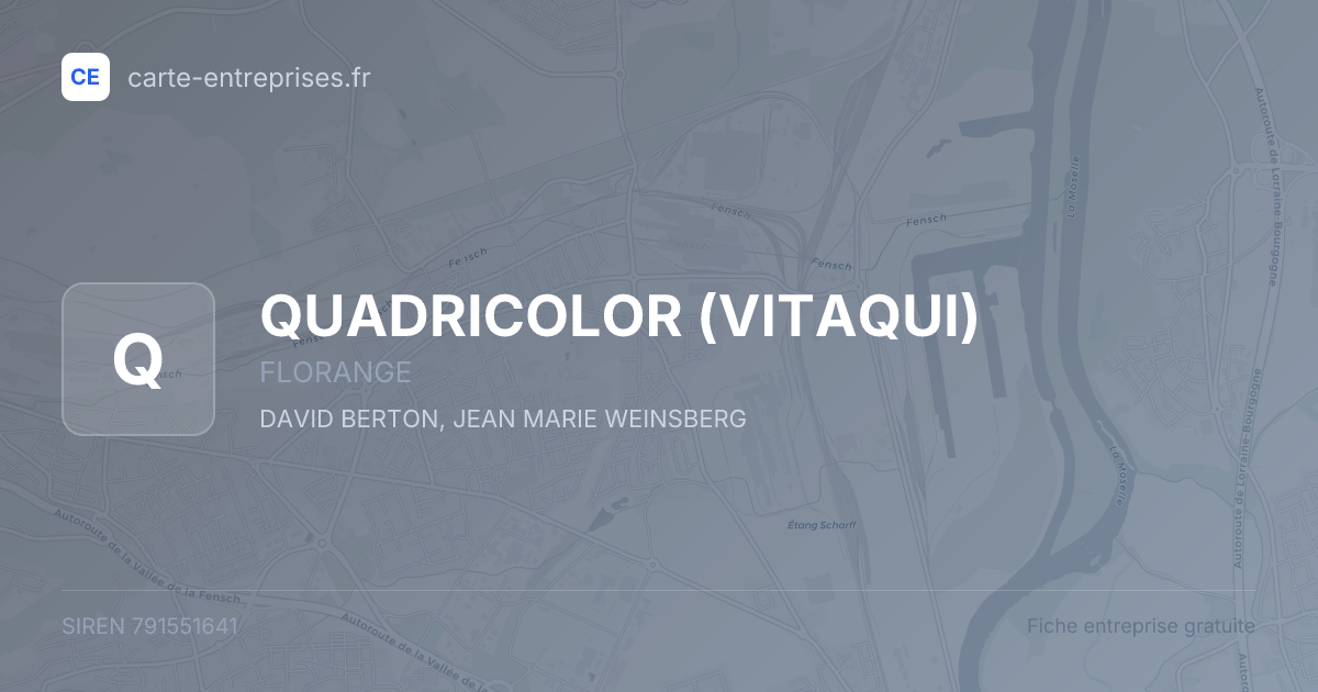 QUADRICOLOR (VITAQUI) — 791551641 — fiche entreprise