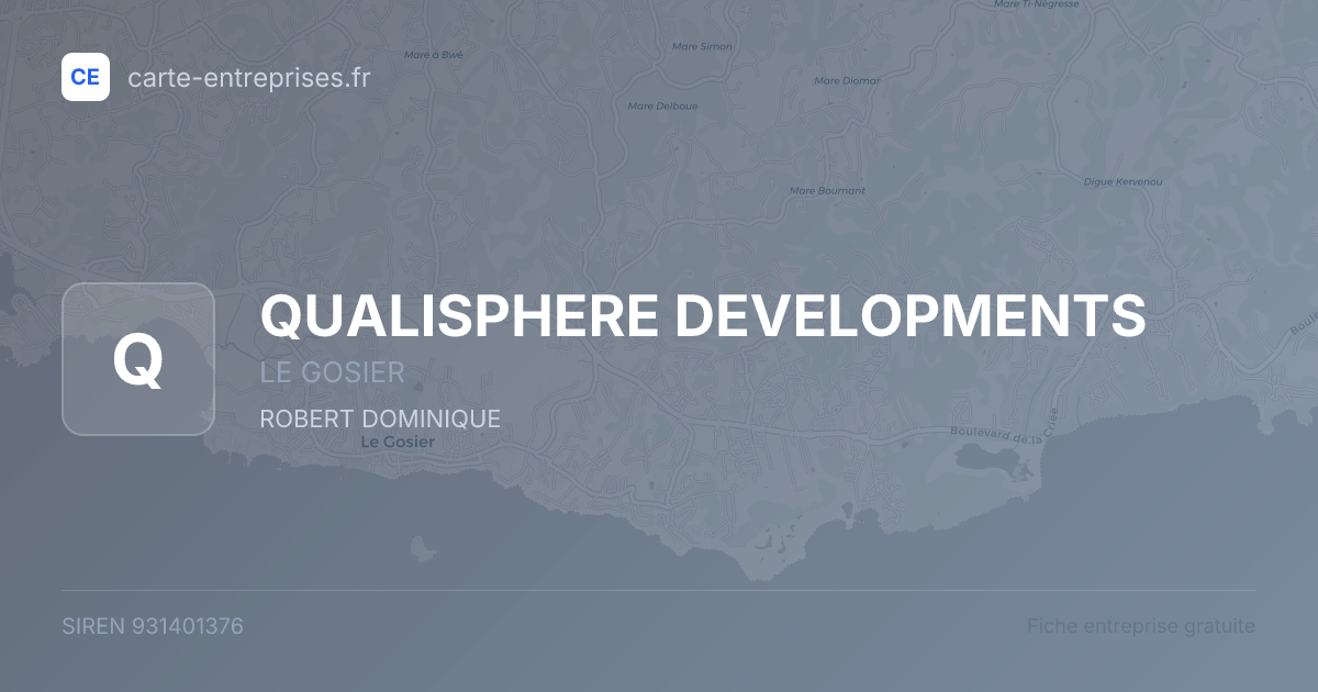 QUALISPHERE DEVELOPMENTS — 931401376 — fiche entreprise