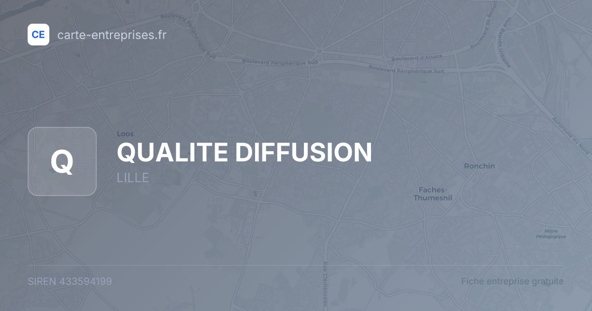 QUALITE DIFFUSION — 433594199 — fiche entreprise