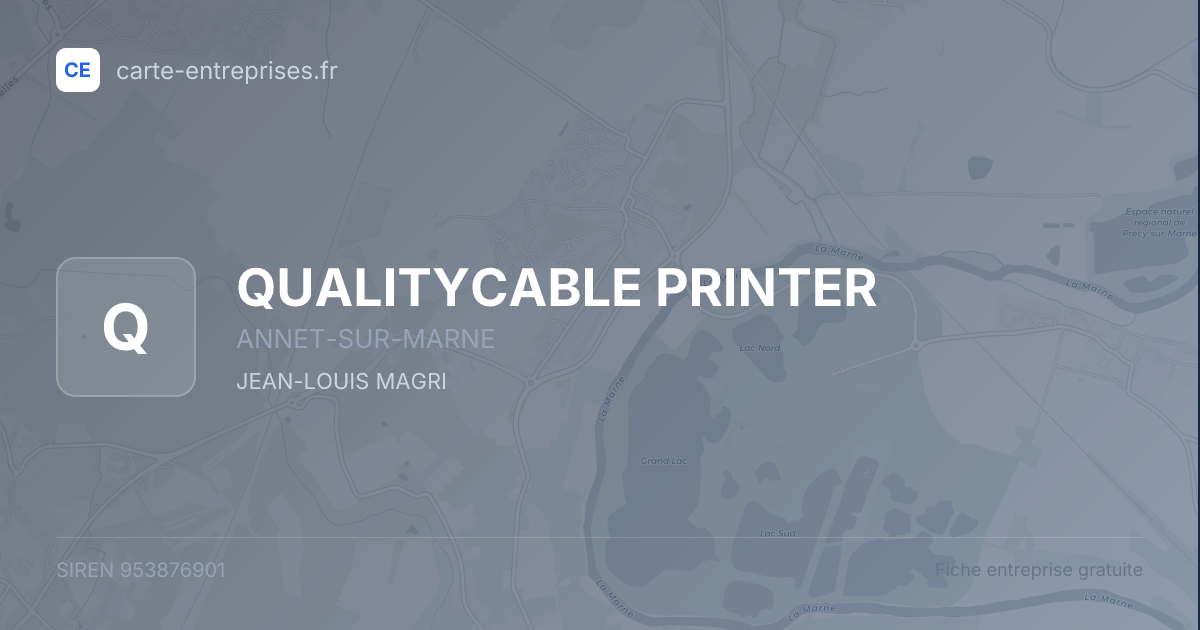 QUALITYCABLE PRINTER — 953876901 — fiche entreprise