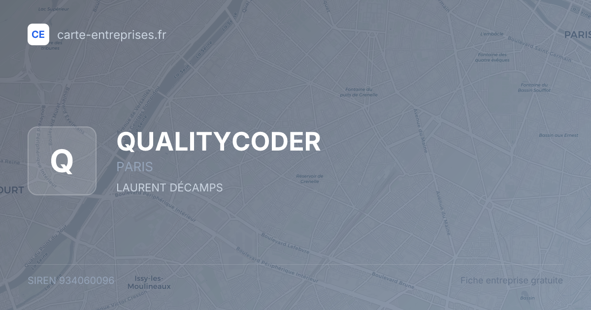 QUALITYCODER — 934060096 — fiche entreprise