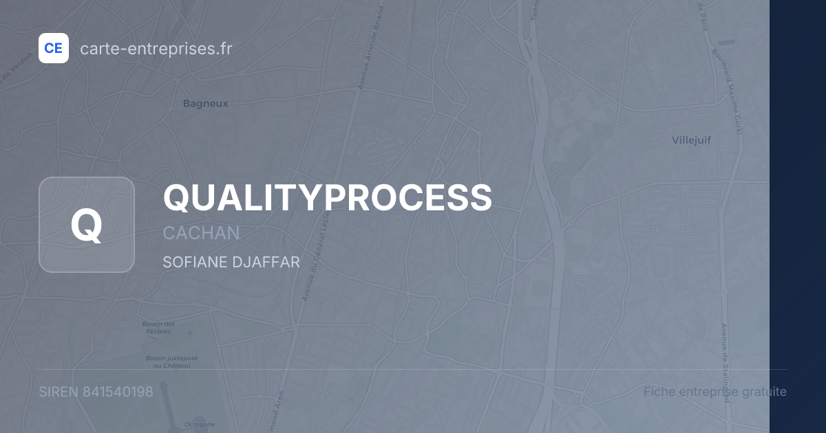 QUALITYPROCESS — 841540198 — fiche entreprise