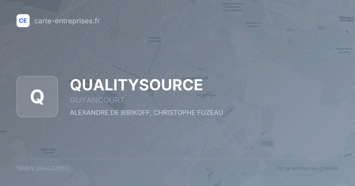 QUALITYSOURCE — 399432863 — fiche entreprise