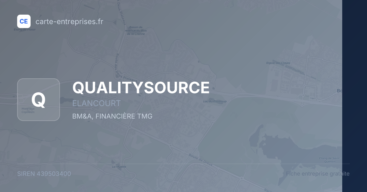 QUALITYSOURCE — 439503400 — fiche entreprise
