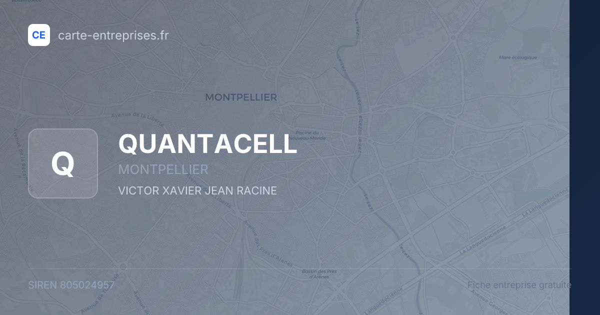 QUANTACELL — 805024957 — fiche entreprise