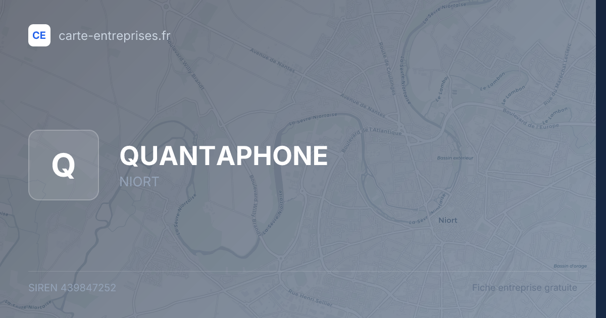 QUANTAPHONE — 439847252 — fiche entreprise