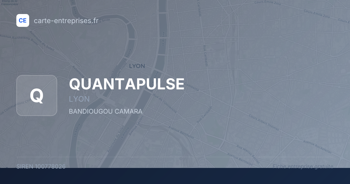 QUANTAPULSE — 100778026 — fiche entreprise
