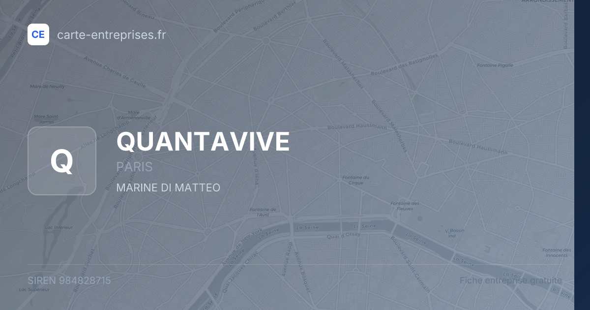 QUANTAVIVE — 984828715 — fiche entreprise