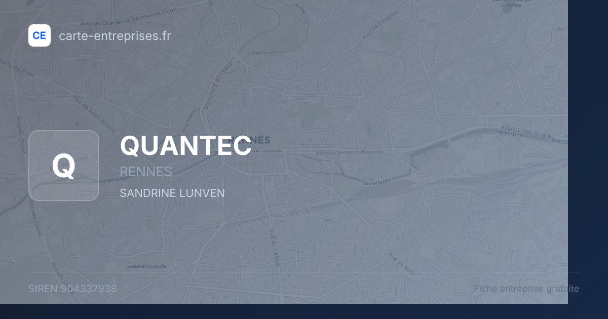 QUANTEC — 904337938 — fiche entreprise