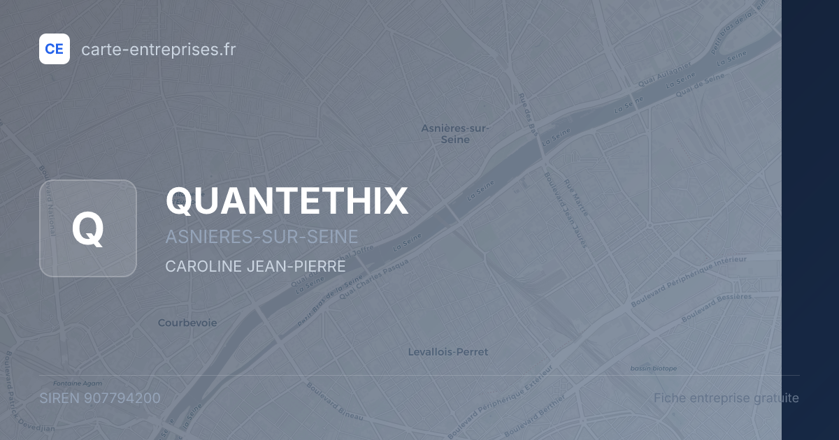 QUANTETHIX — 907794200 — fiche entreprise