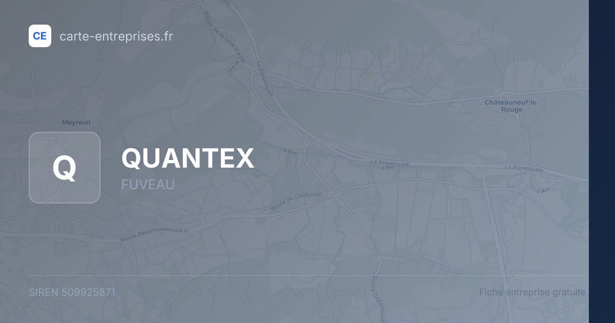 QUANTEX — 509925871 — fiche entreprise