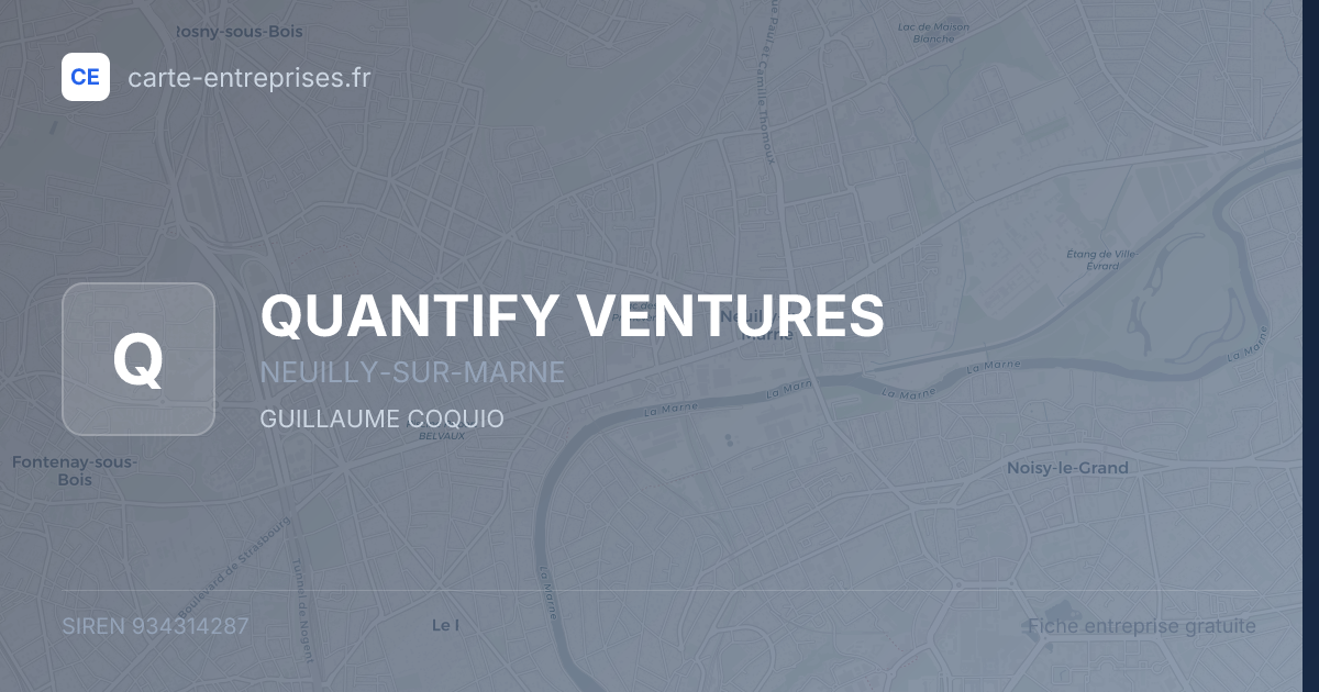 QUANTIFY VENTURES — 934314287 — fiche entreprise