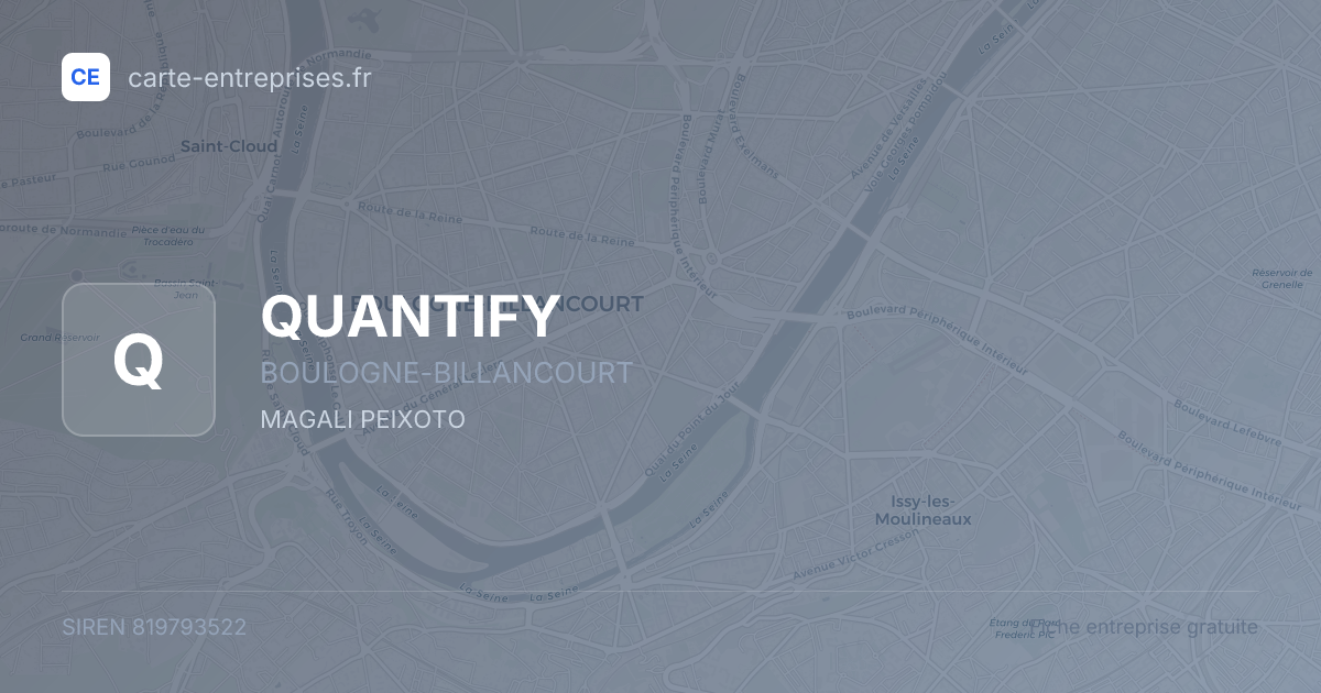 QUANTIFY — 819793522 — fiche entreprise