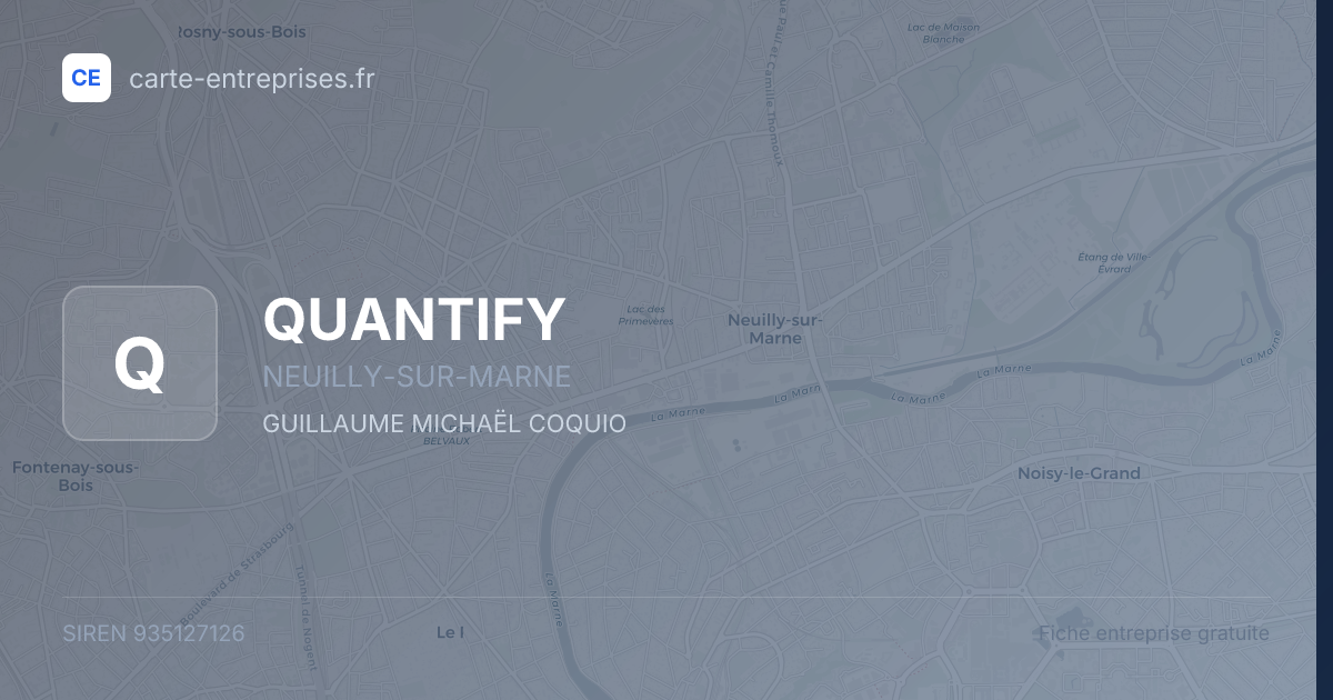 QUANTIFY — 935127126 — fiche entreprise
