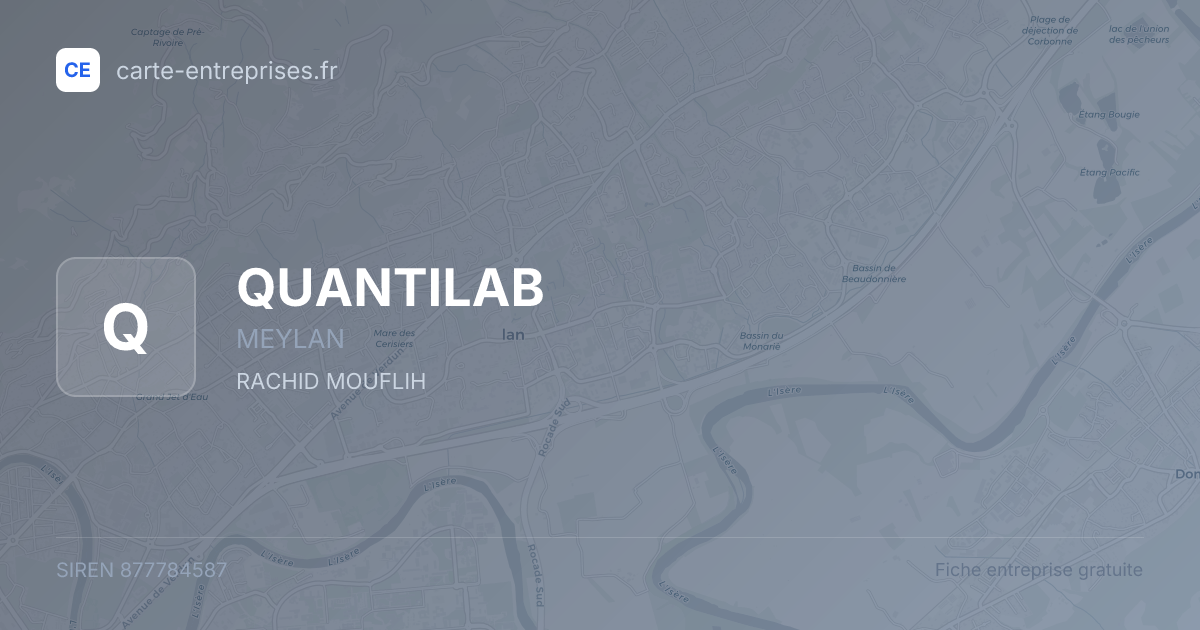 QUANTILAB — 877784587 — fiche entreprise
