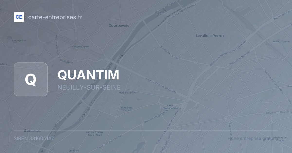 QUANTIM — 331605147 — fiche entreprise
