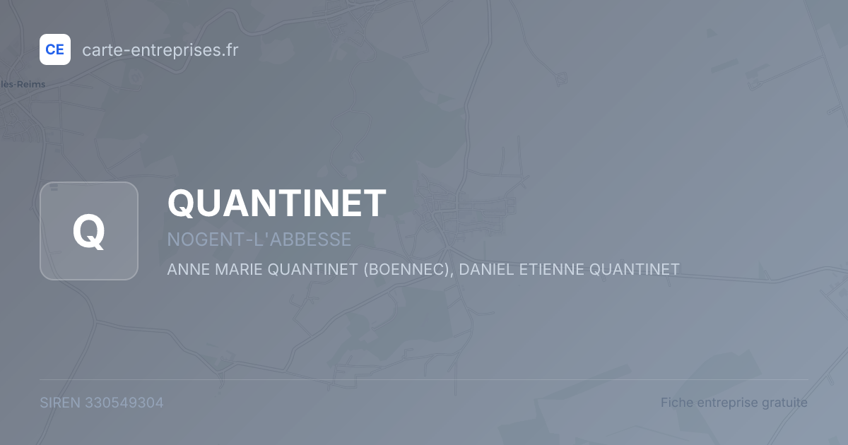 QUANTINET — 330549304 — fiche entreprise