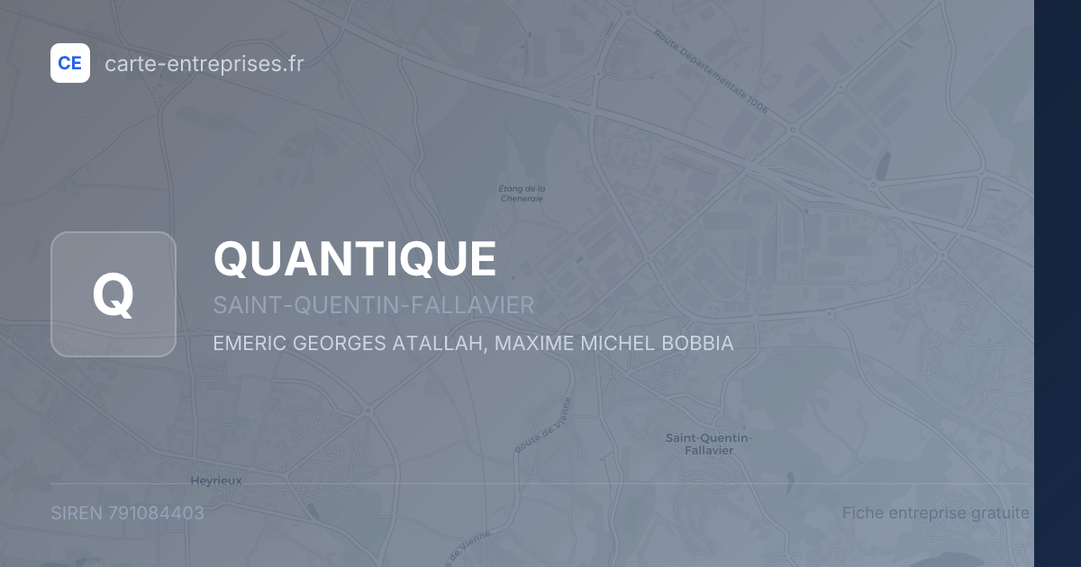 QUANTIQUE — 791084403 — fiche entreprise