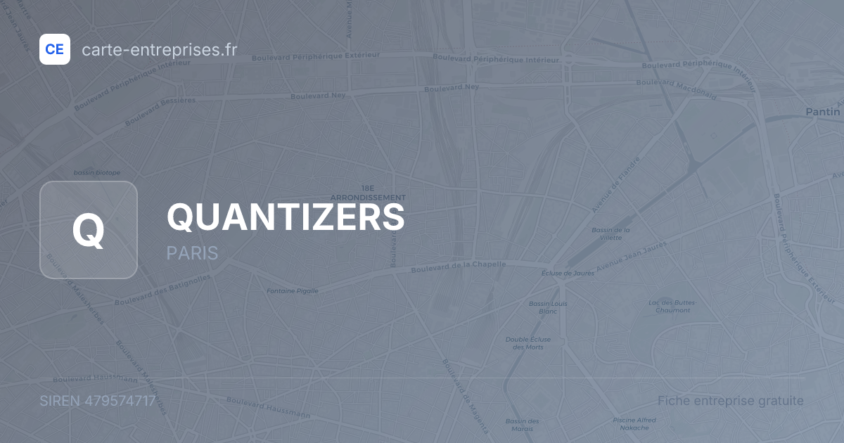 QUANTIZERS — 479574717 — fiche entreprise
