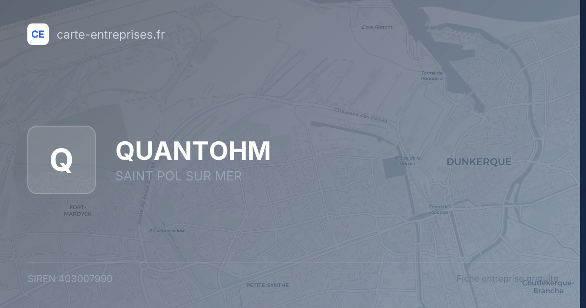 QUANTOHM — 403007990 — fiche entreprise