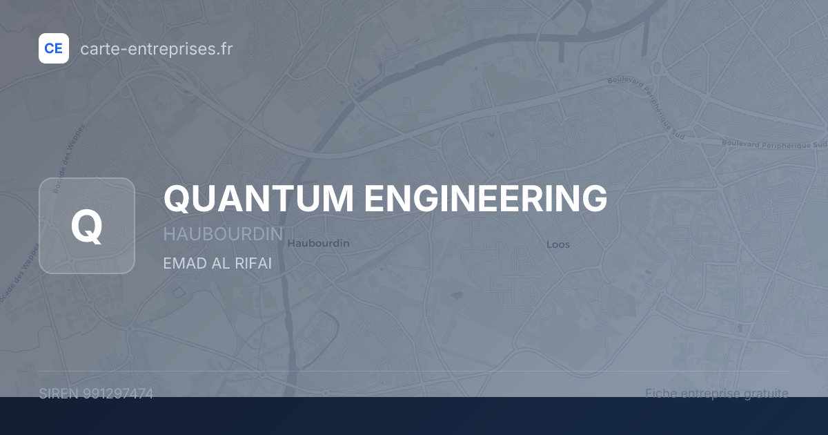 QUANTUM ENGINEERING — 991297474 — fiche entreprise