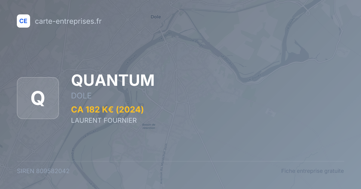 QUANTUM — 809582042 — fiche entreprise