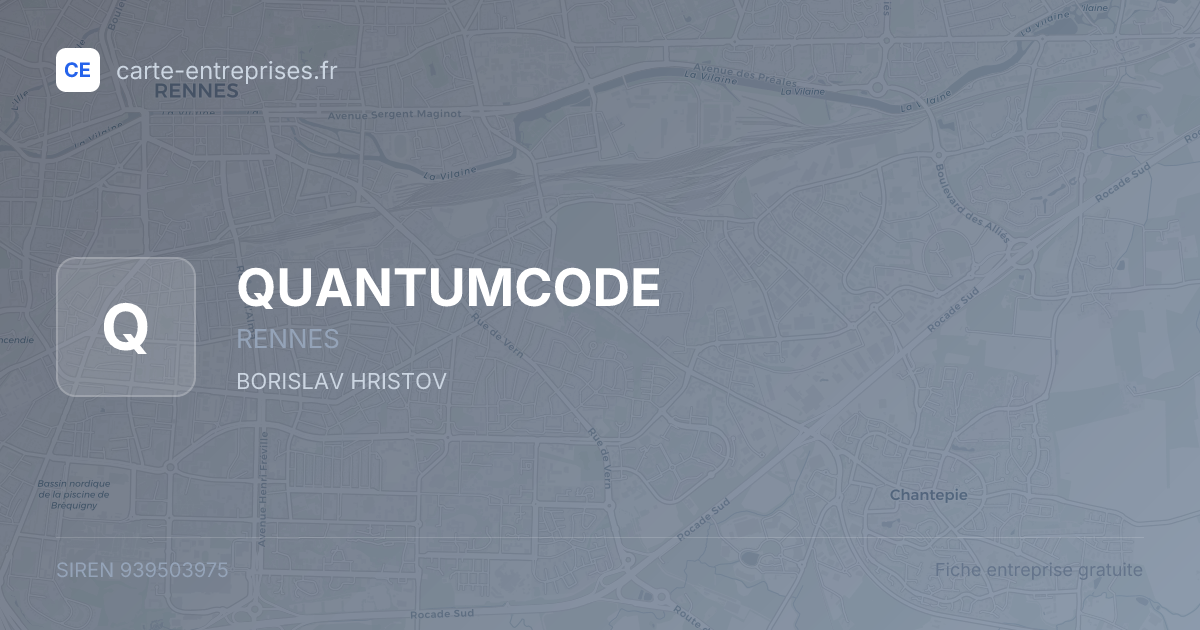 QUANTUMCODE — 939503975 — fiche entreprise