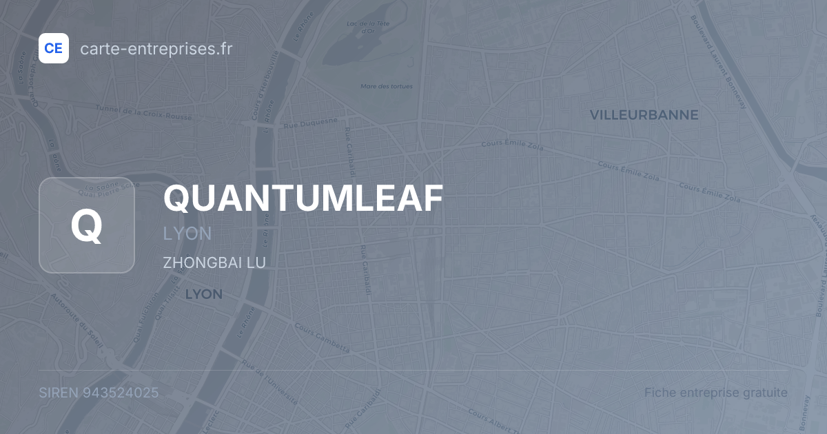 QUANTUMLEAF — 943524025 — fiche entreprise