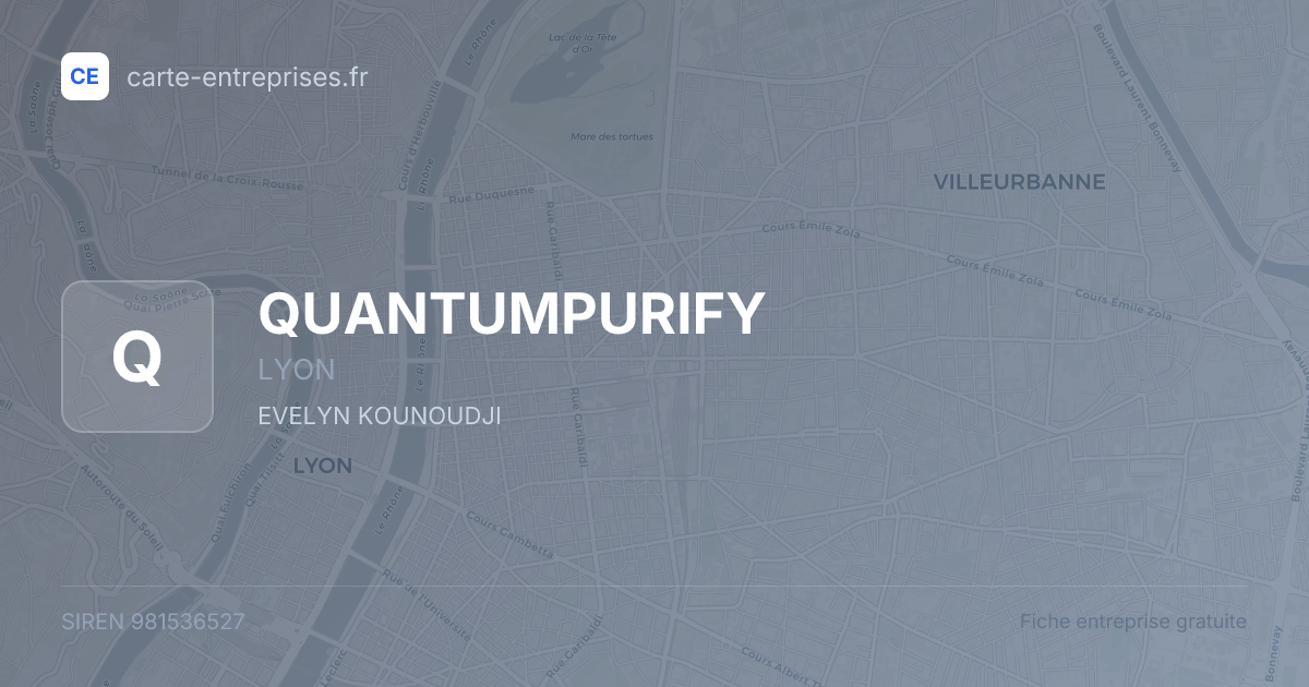 QUANTUMPURIFY — 981536527 — fiche entreprise