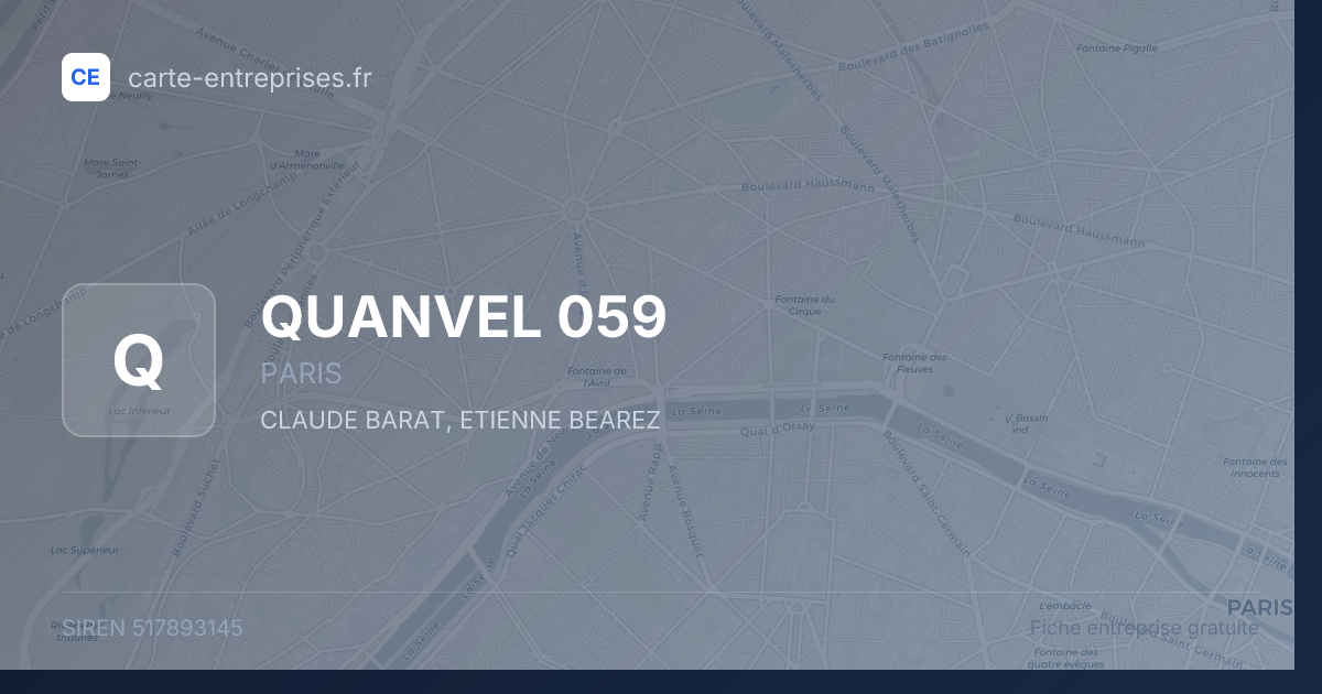 QUANVEL 059 — 517893145 — fiche entreprise