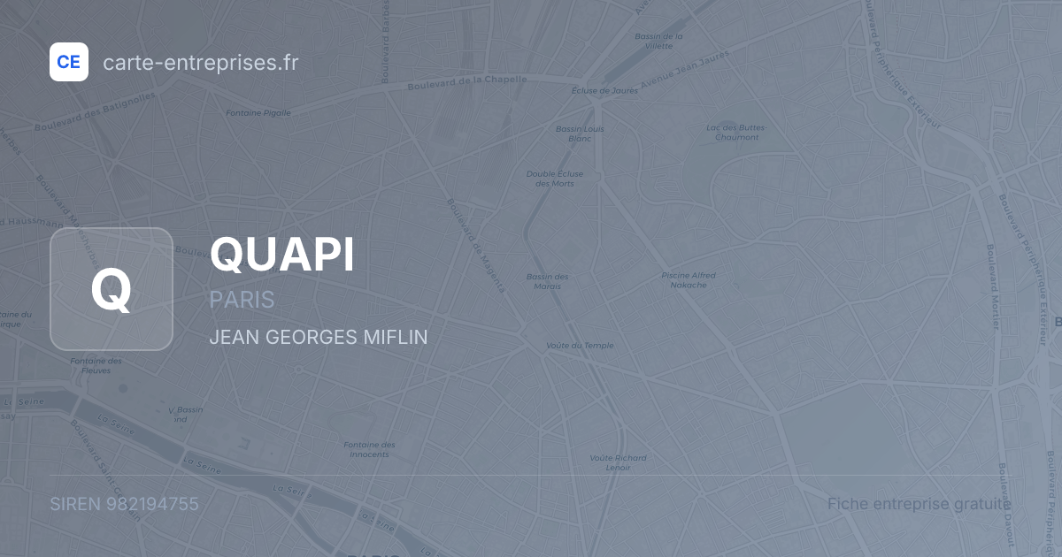 QUAPI — 982194755 — fiche entreprise