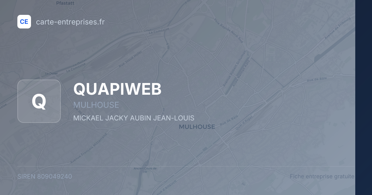 QUAPIWEB — 809049240 — fiche entreprise