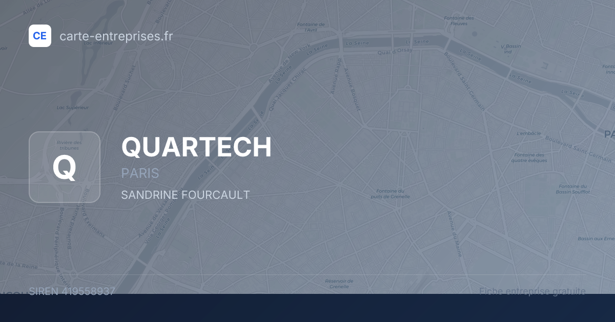 QUARTECH — 419558937 — fiche entreprise