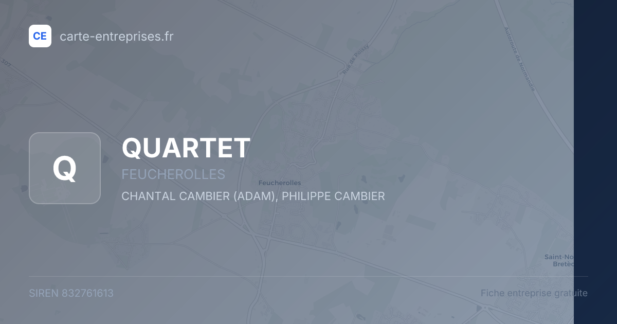 QUARTET — 832761613 — fiche entreprise