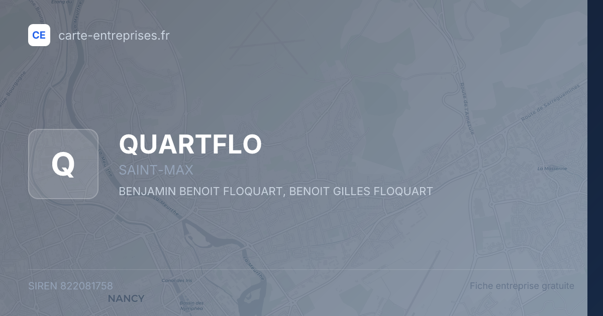 QUARTFLO — 822081758 — fiche entreprise