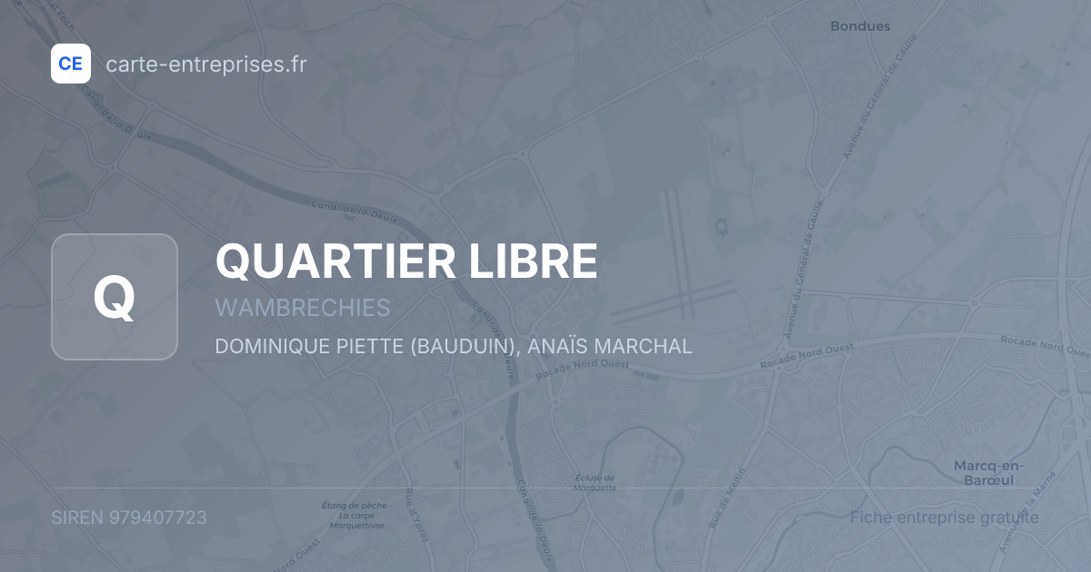QUARTIER LIBRE — 979407723 — fiche entreprise
