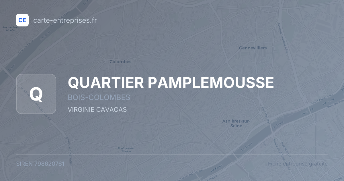 QUARTIER PAMPLEMOUSSE — 798620761 — fiche entreprise
