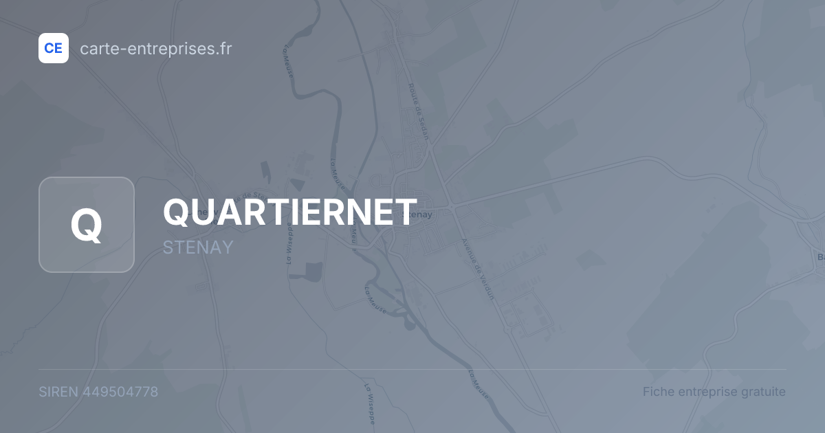 QUARTIERNET — 449504778 — fiche entreprise