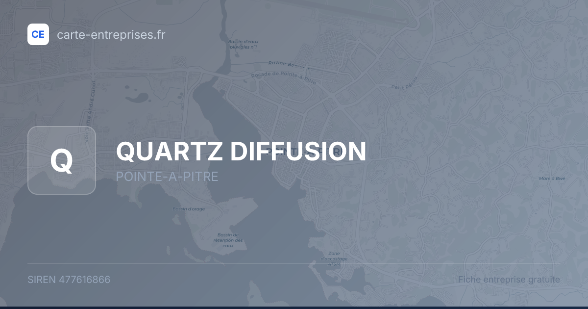 QUARTZ DIFFUSION — 477616866 — fiche entreprise