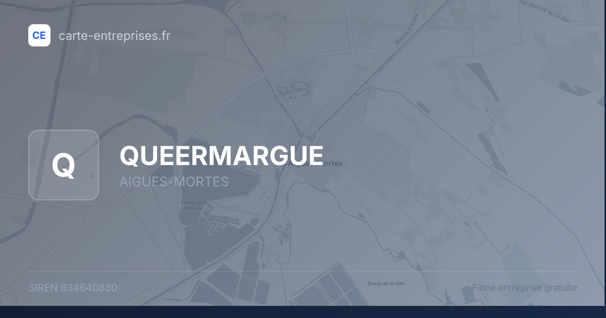 QUEERMARGUE — 934640830 — fiche entreprise