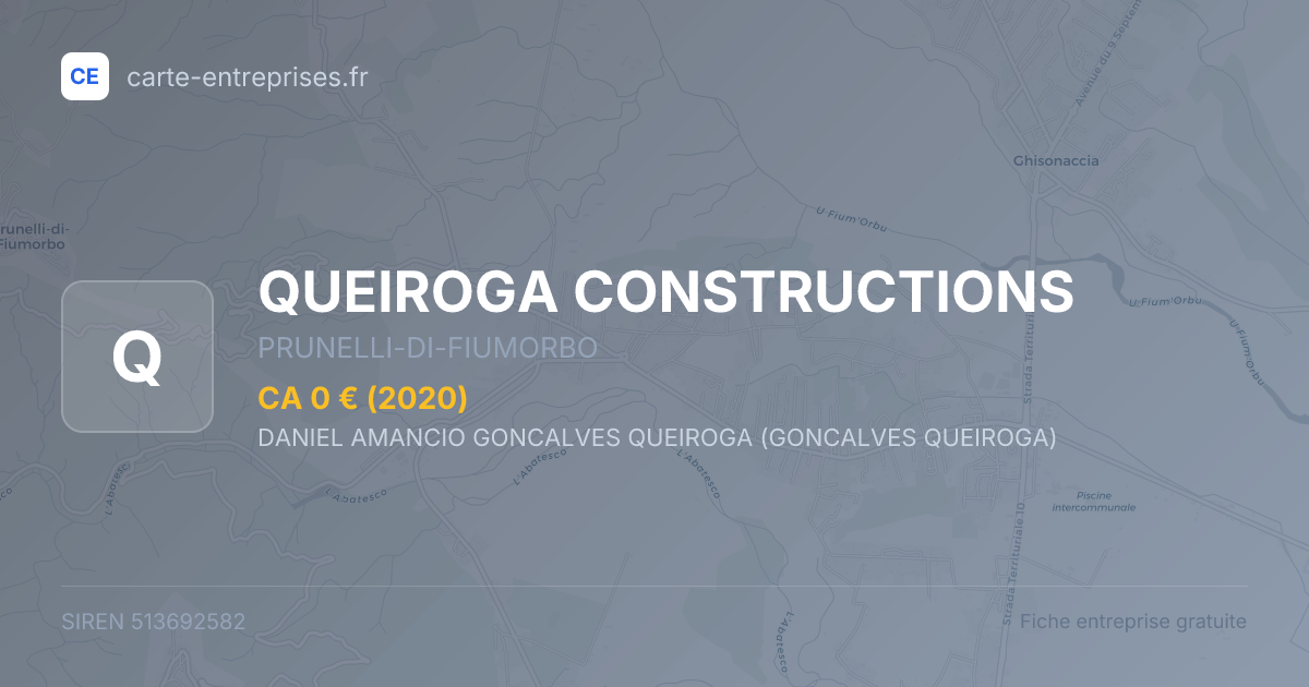 QUEIROGA CONSTRUCTIONS — 513692582 — fiche entreprise