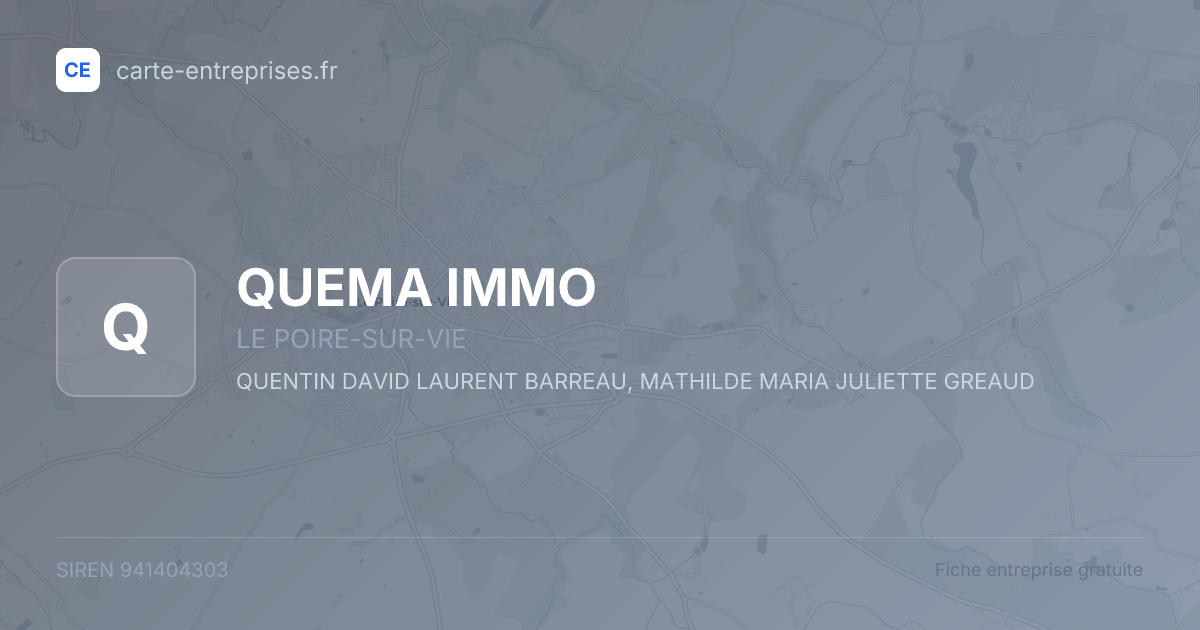 QUEMA IMMO — 941404303 — fiche entreprise