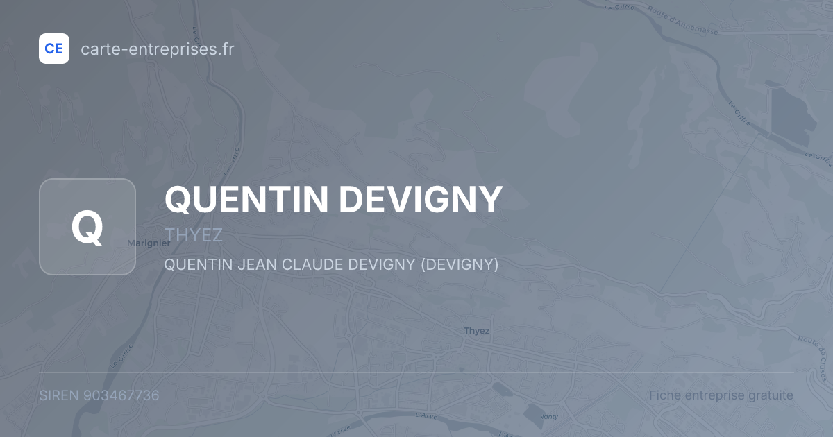QUENTIN DEVIGNY — 903467736 — fiche entreprise
