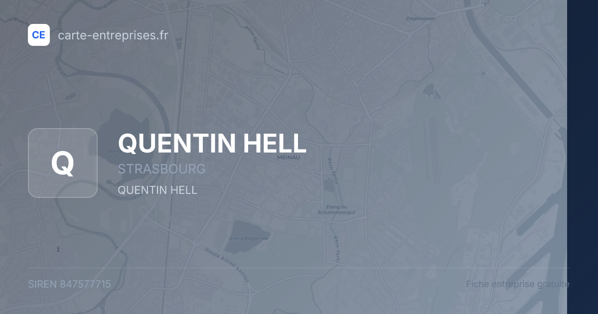 QUENTIN HELL — 847577715 — fiche entreprise